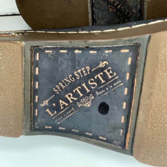 L'ATISTE Women's Navy Blue Leather Shoes size EU 38. US 7.5/8. See condition. - Picture 9 of 13